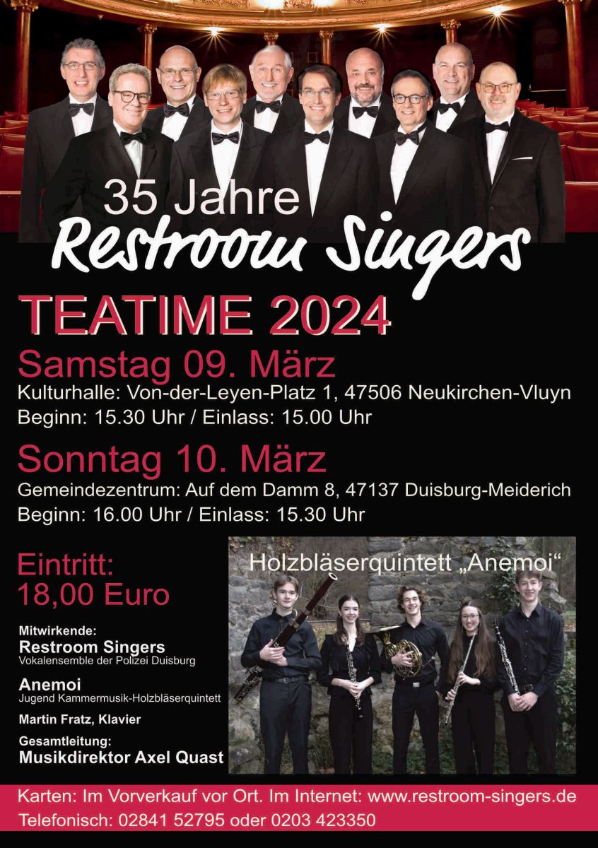 Tea-Time Konzert 10. März 2024 in Duisburg-Meiderich
